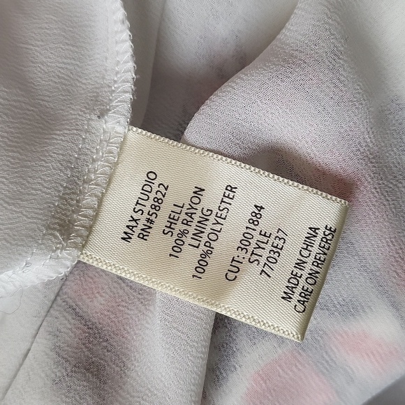 Max Studio Boho Embroidered Cold Shoulder Top - Picture 6 of 6